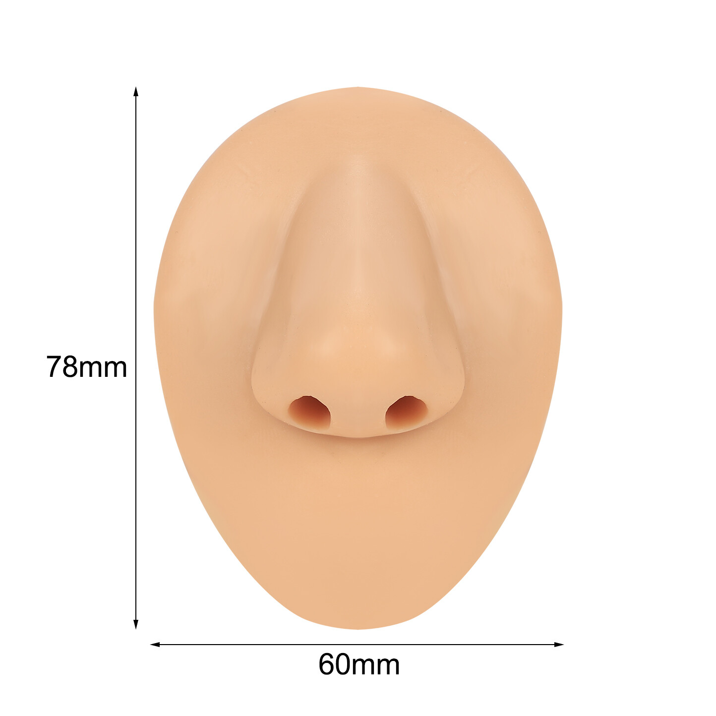 Silicone Ear Model with Acrylic Display Stand Body Parts Practice Piercing Tools