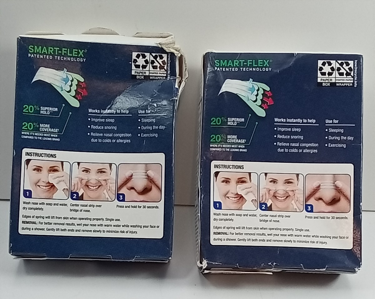 2 Equate Extra Strength Clear Nasal Strips, 26 Clear Strips EACH