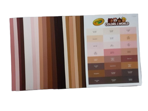 Crayola Construction Paper in Colors of The World, 8.5”x 11” 24 Colors 48 Pages