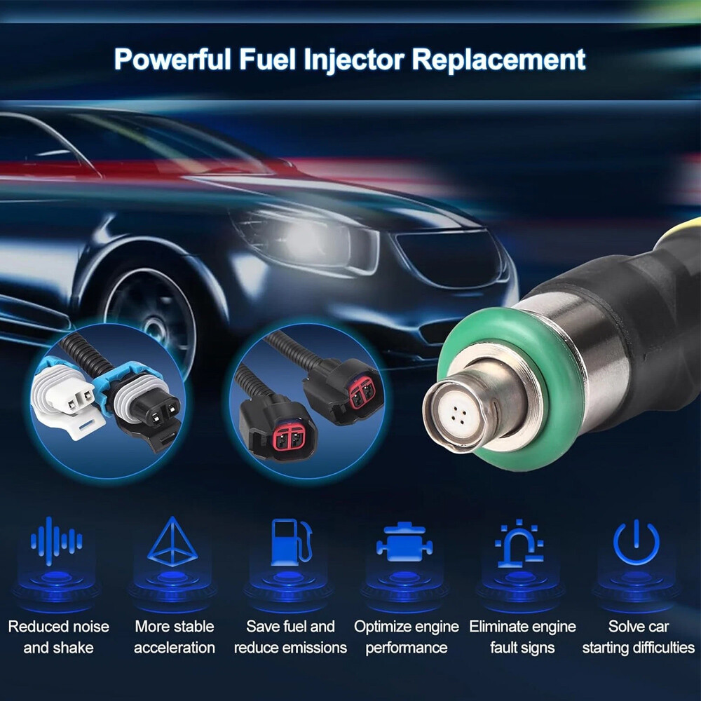 For 2011-2014 Polaris Ranger 800 XP 800 Crew 800 2pcs Fuel Injectors w/ Harness