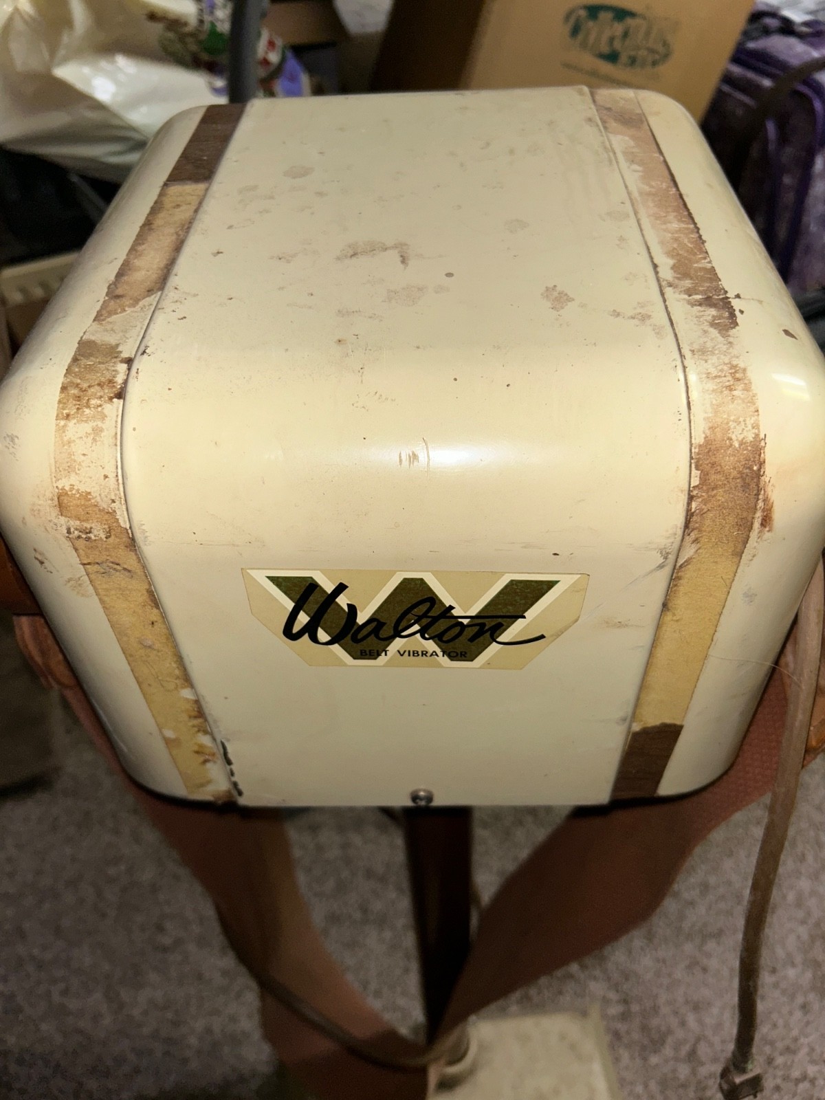 WALTON exerciser fat burner shaker vintage 1960's belt vibrator belly 1/4 hp