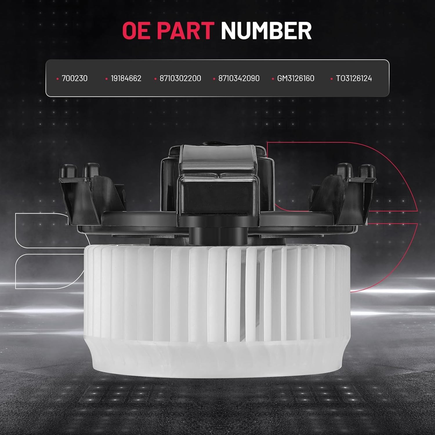 A/C Heater Blower Motor w/ Fan Cage for 06-12 Toyota RAV4 2009-2014Toyota Matrix