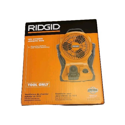 RIDGID R860721B 18V Cordless Hybrid Jobsite Fan (Tool Only) New !!!