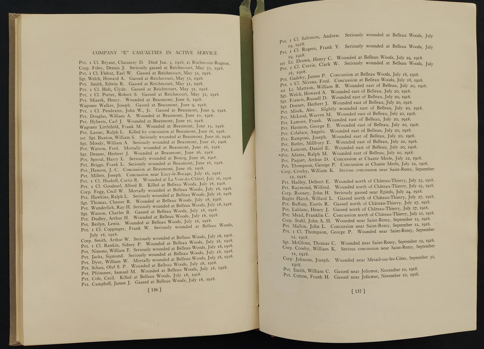 1919 antique WWI HISTORY "E" Co 101st ENGINEERS 26th DIV private printing