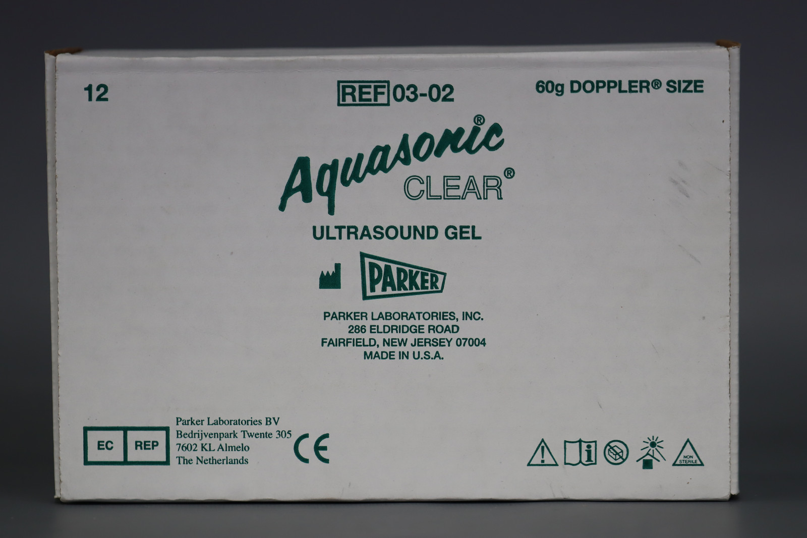 Aquasonic Clear Ultrasound Gel, 60 gram tube 12 Count ( Pack of 1 ) Ref -03-02