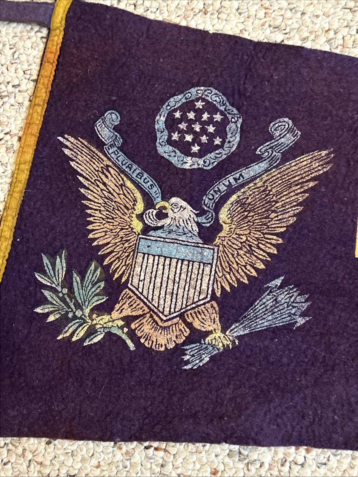 Vintage National Guard State Camp 1939 Pennant WWII Preparation