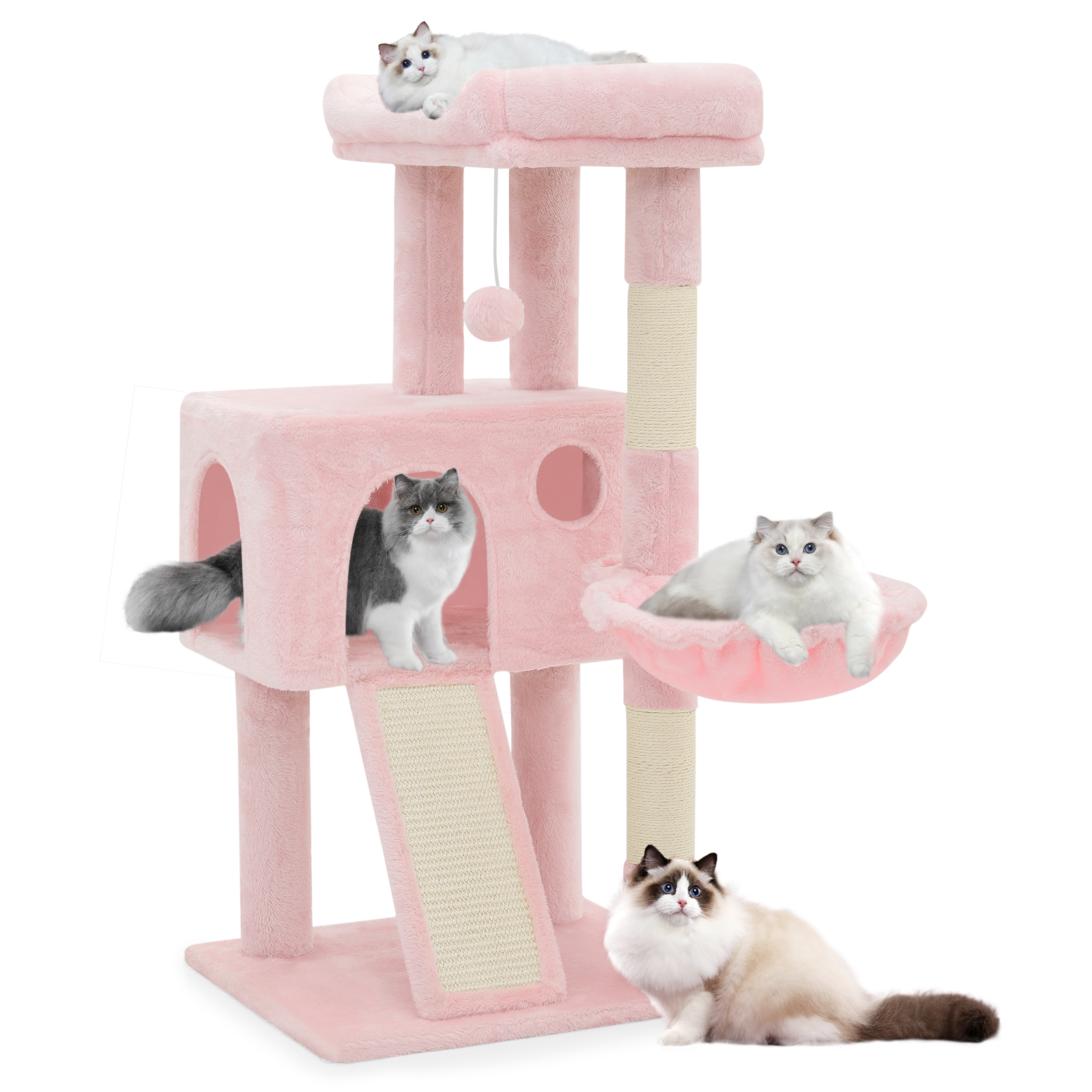 Cat Tree Tower Activity Center Kitten Playing Condo House Sturdy Bed Furniture