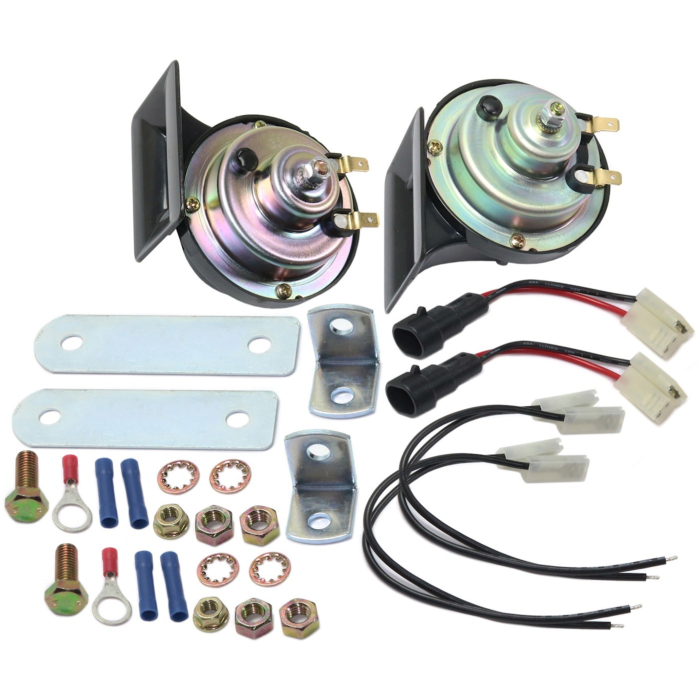 Set of 2 Horns  Driver & Passenger Side for Chevy Olds Yukon Suburban XLR Pair