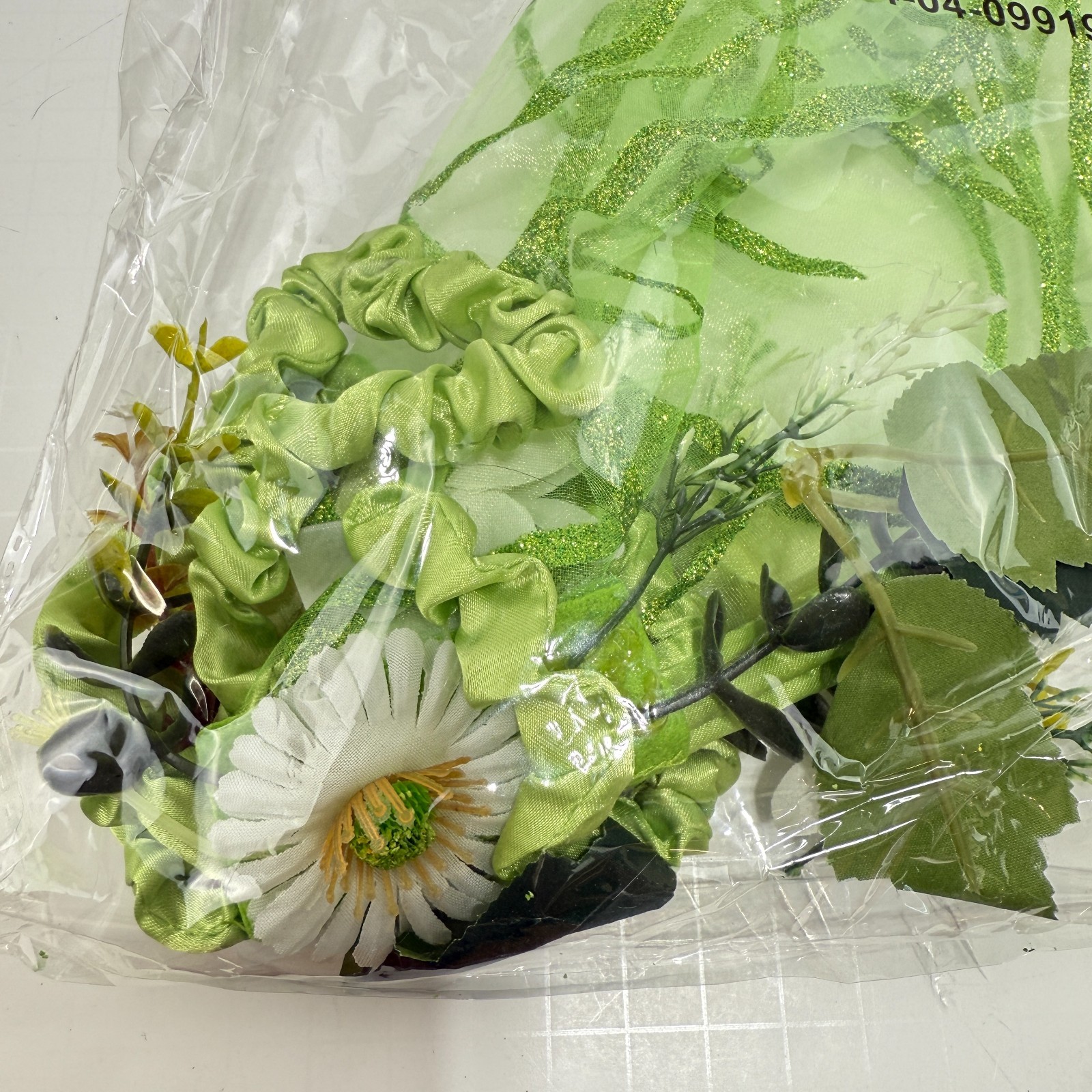 Fairy Wings Halloween Costume Accessory Sparkling Green Butterfly New Open Bag