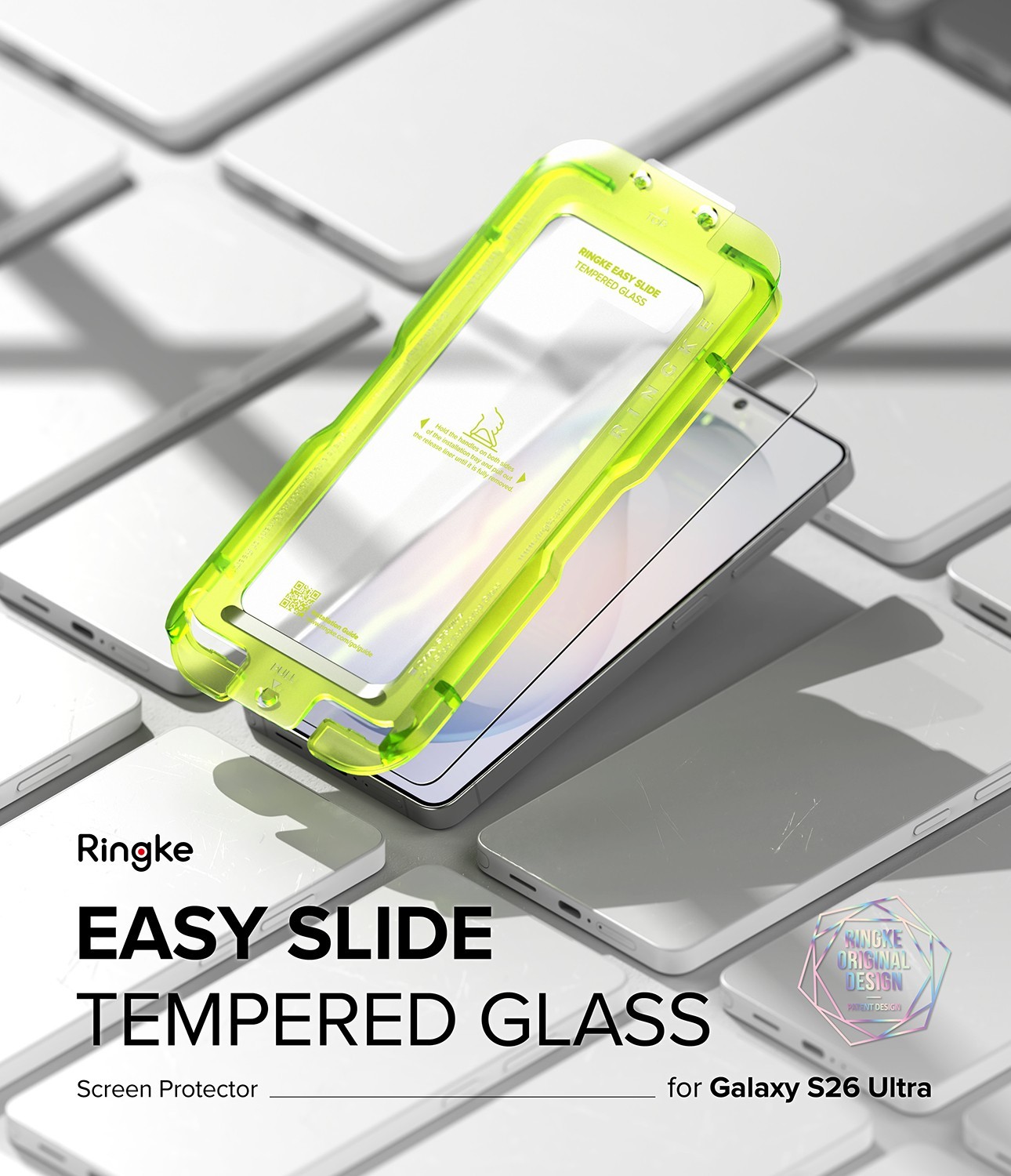 For Samsung Galaxy S26 Ultra/Plus/26 Screen Protector | [Easy Slide] Glass 2PK