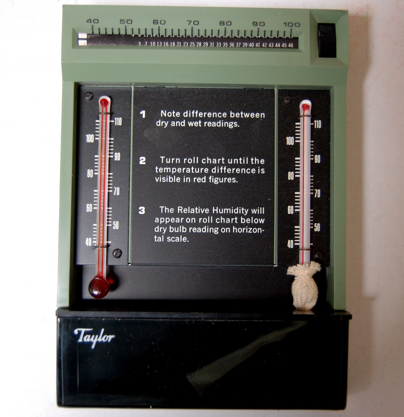 Vintage Taylor Model 5535 Comfortguide Hygrometer LNIB Measure Humidity