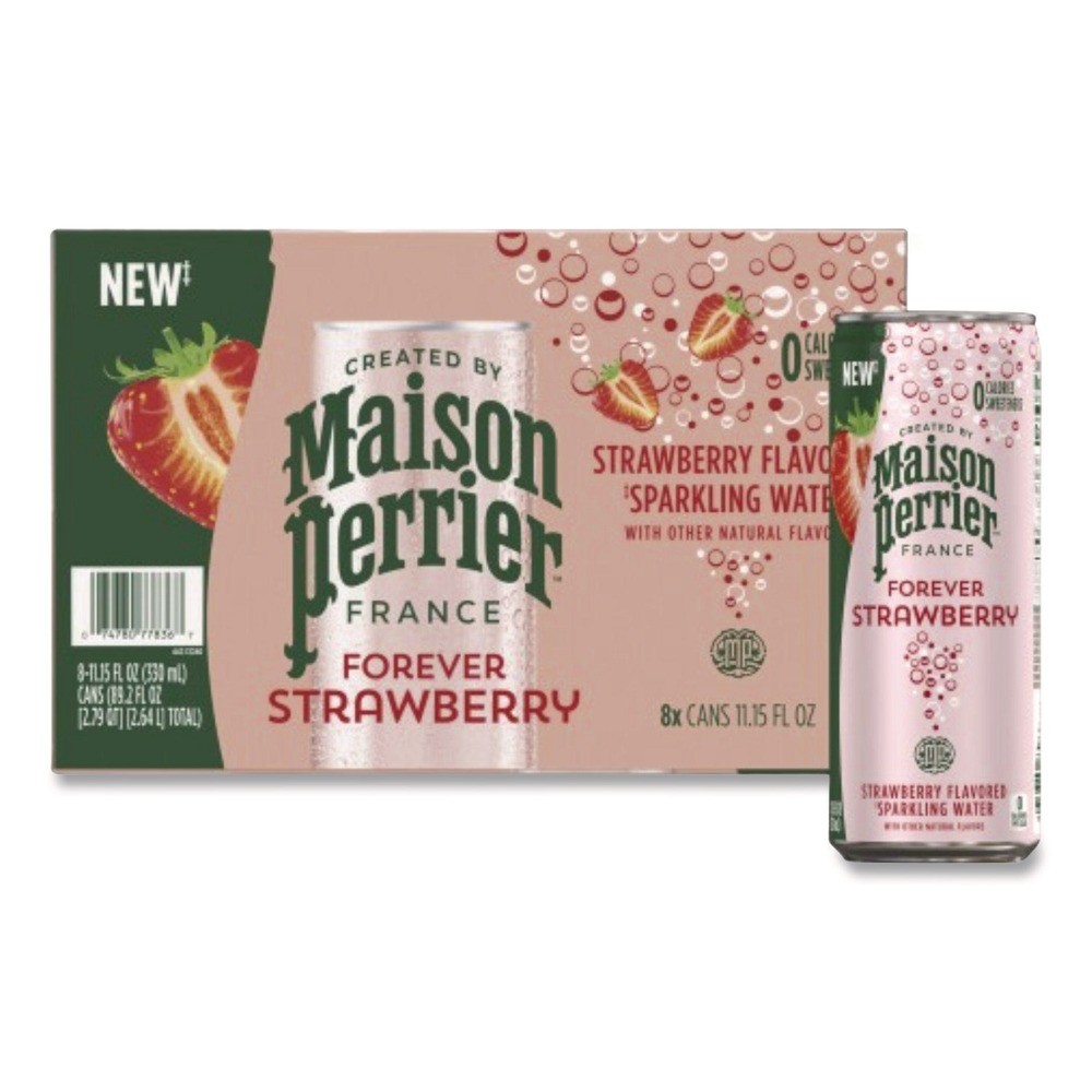 Nestle 91122 11.15 oz Maison Perrier Sparkling Water - Strawberry (8/Box) New