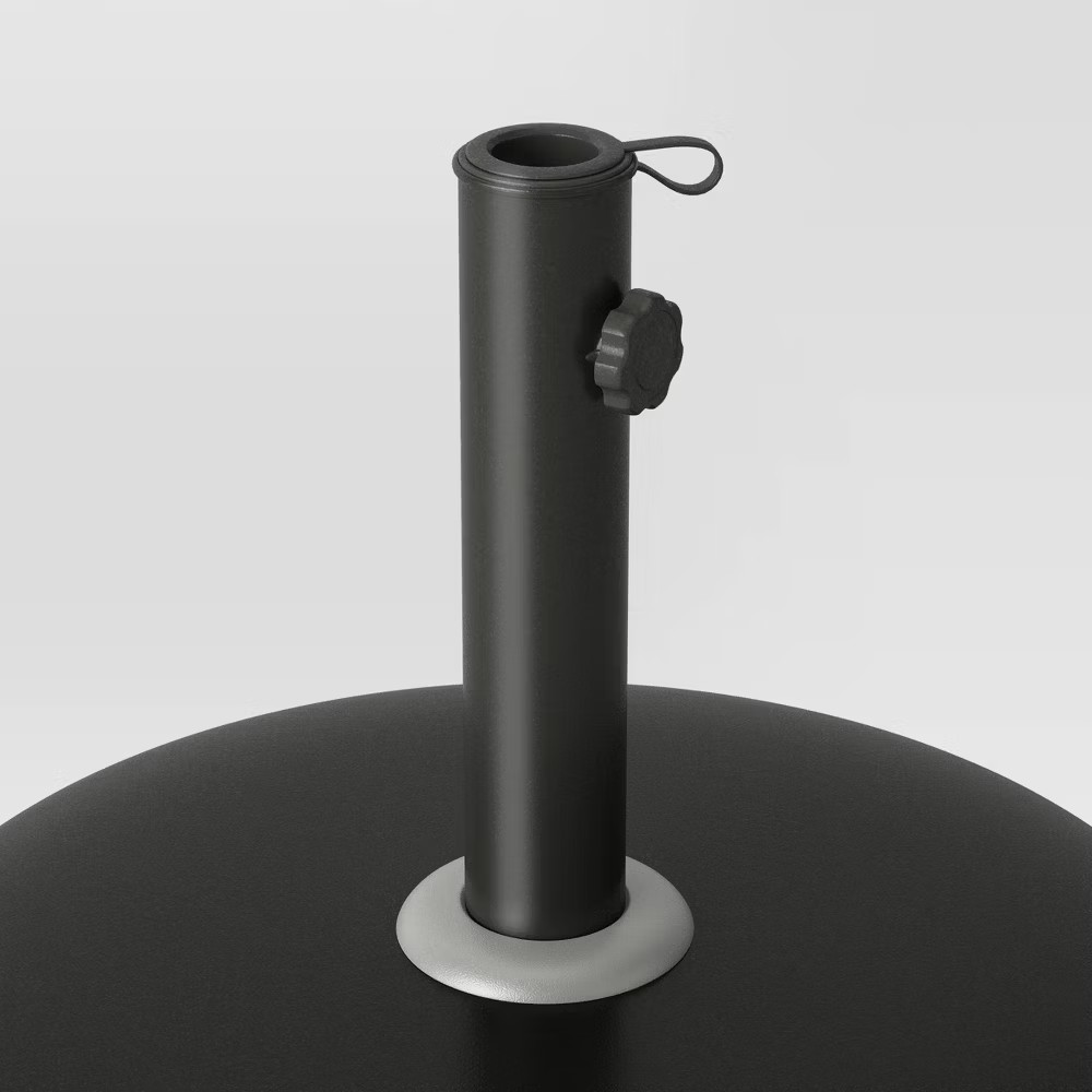 33lbs Recycled Round Outdoor Patio Market Umbrella Bases Black - Threshold