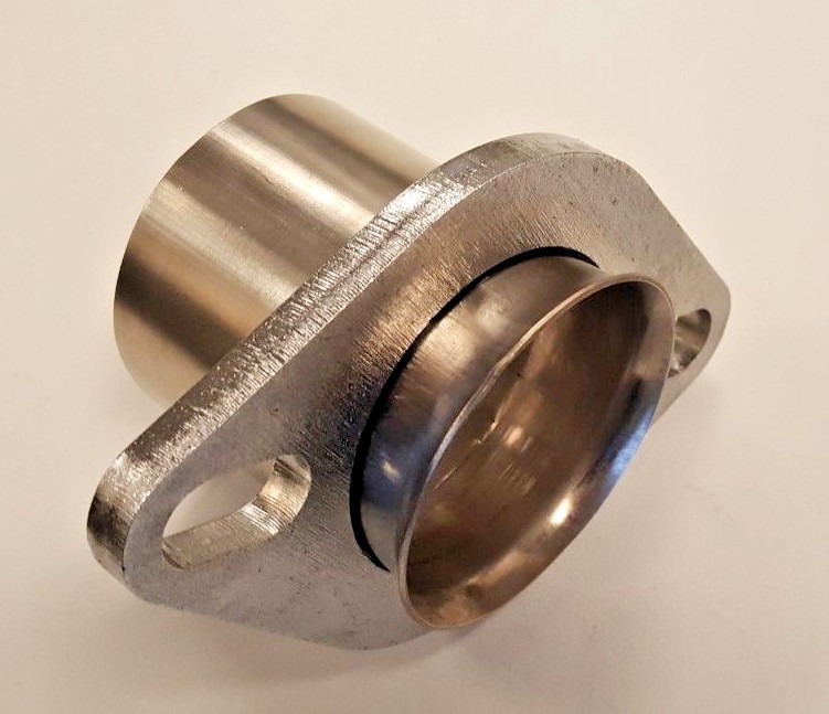 2.25" ID Exhaust Fix Repair Oval Socket Flange 2 Bolt Universal Kit 2-1/4" Inch