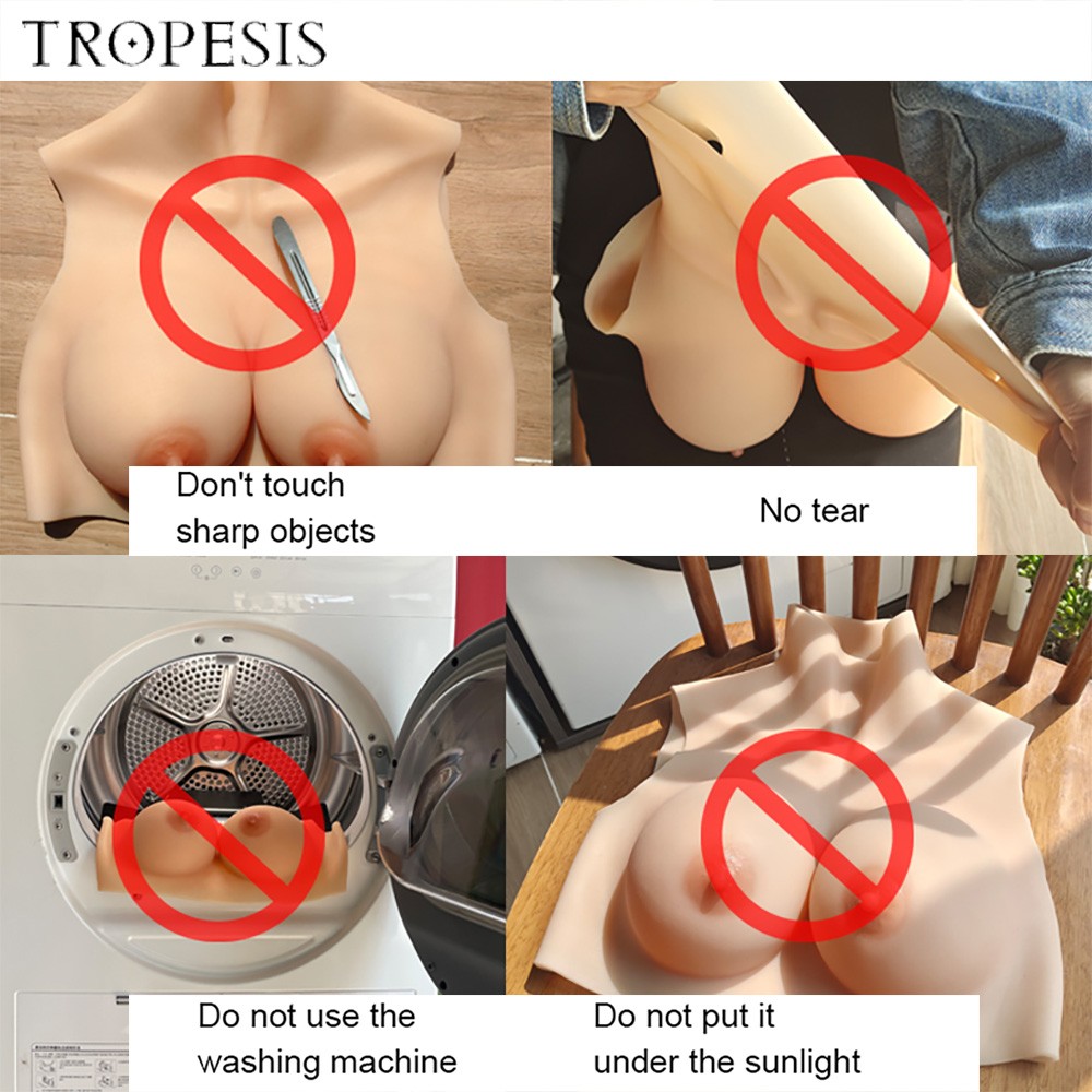 Natural Silicone G Cup Breast Form Fake Boobs For Crossdersser Drag Queen