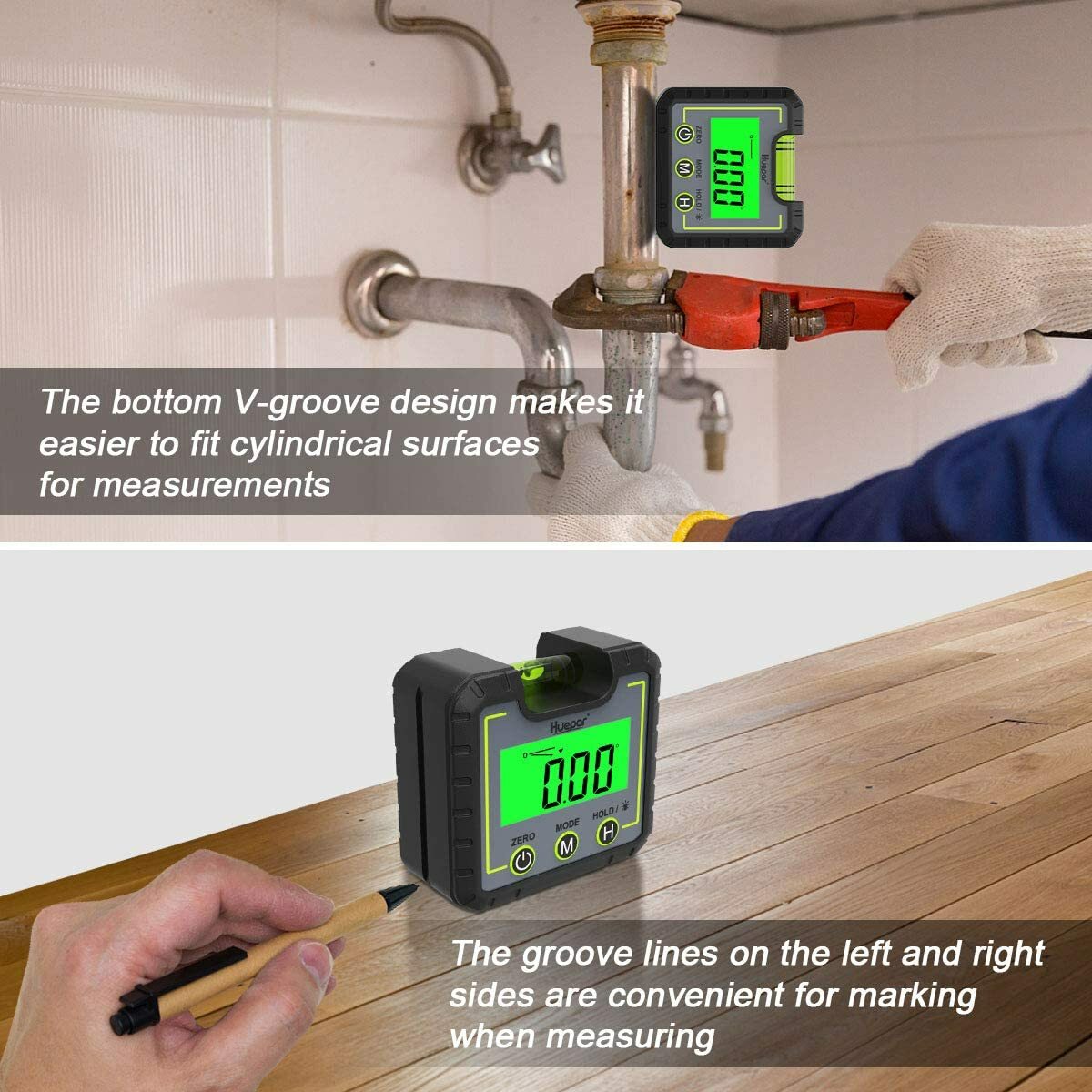 Magnetic Digital Level Box Angle Finder Protractor Inclinometer Bevel Gauge