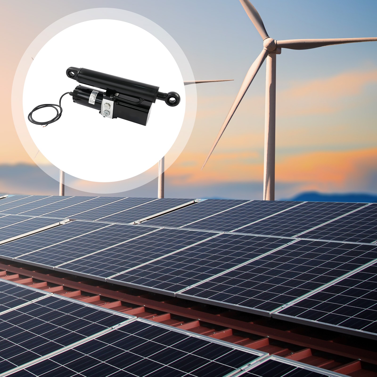 Electric Hydraulic Cylinder Actuator Electric Linear Actuator 2 Ton/4409lb 200mm