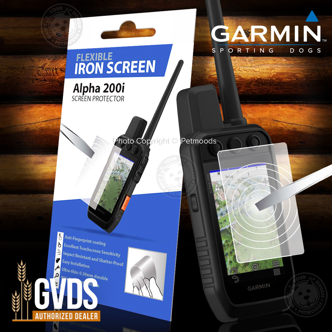 Garmin Alpha 200, 200i, 300, 300i Flexible Iron Screen Protector Shockproof
