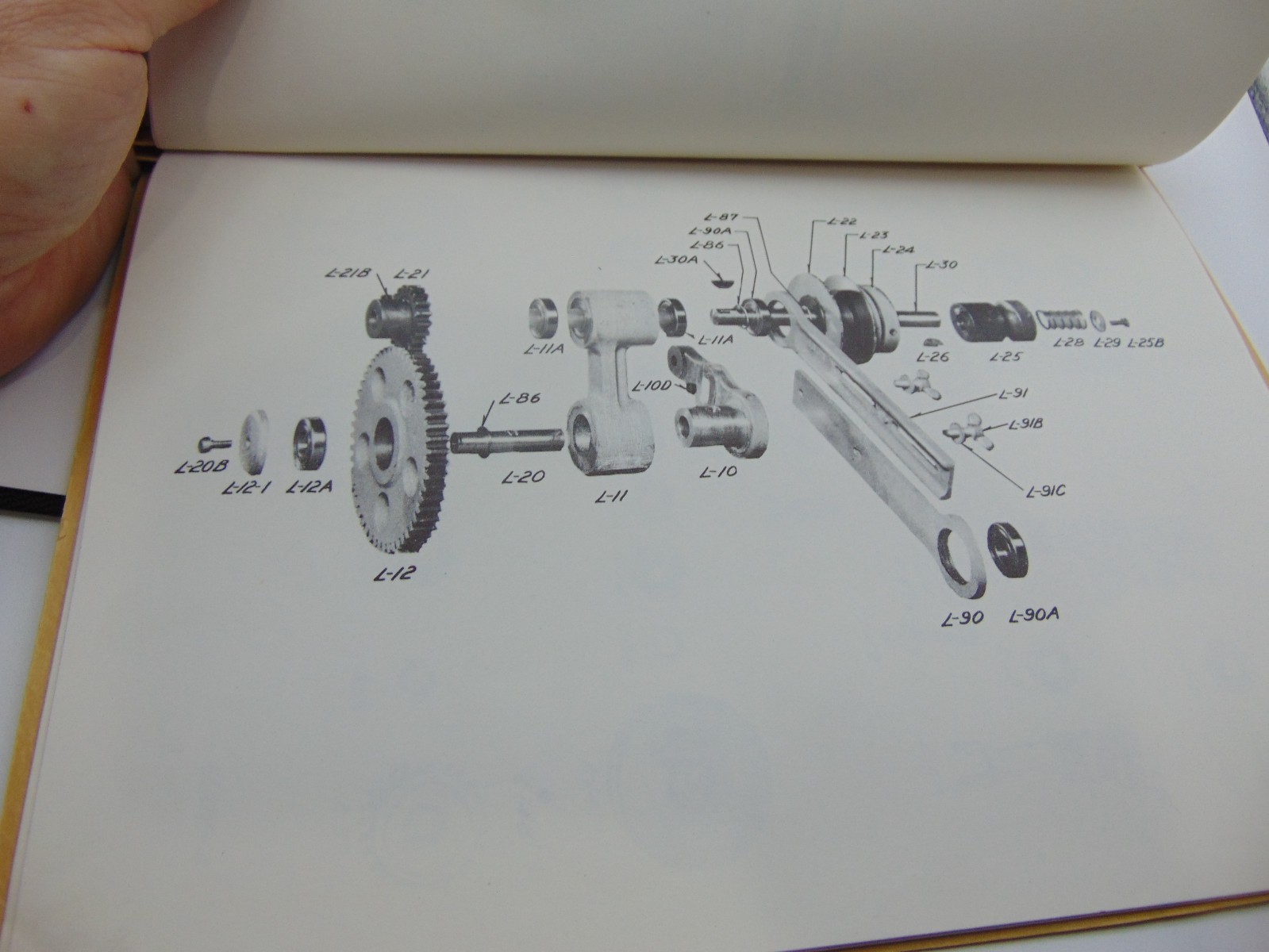 Vintage Parts List Hand Laying up Machine Utica Novelty & Mill Specialty