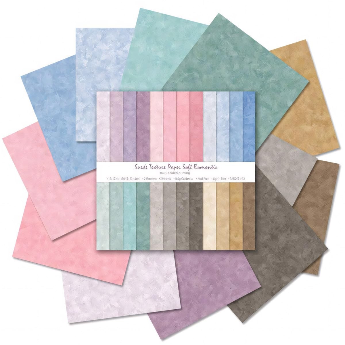 Scrapbook Paper Pack 12x12 inch Colorful Specialty Double-Sided Patterned Dec...