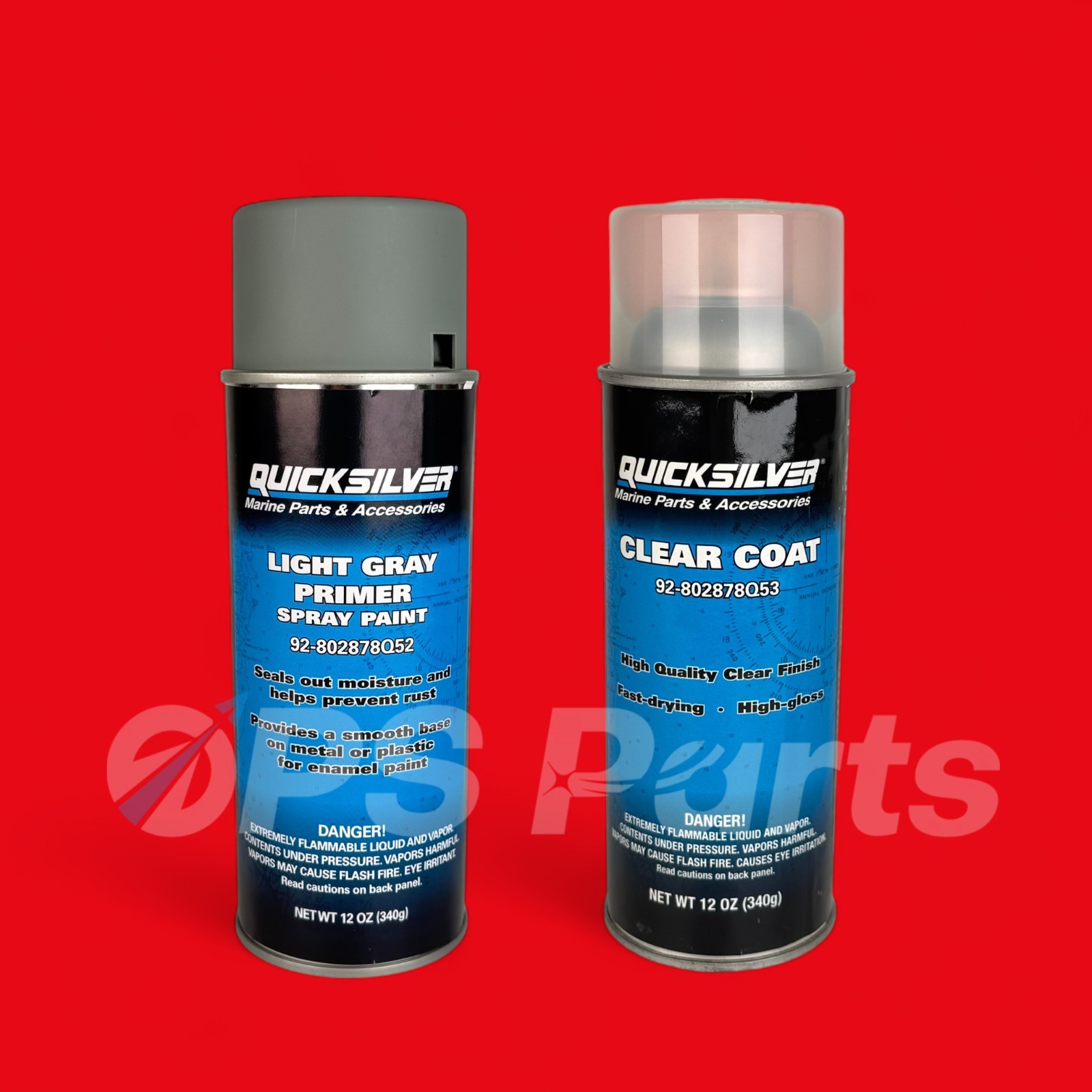 Mercury/QS Phantom Black Spray Paint Set 3pk Part# 8028781 & 80287852 & 80287853