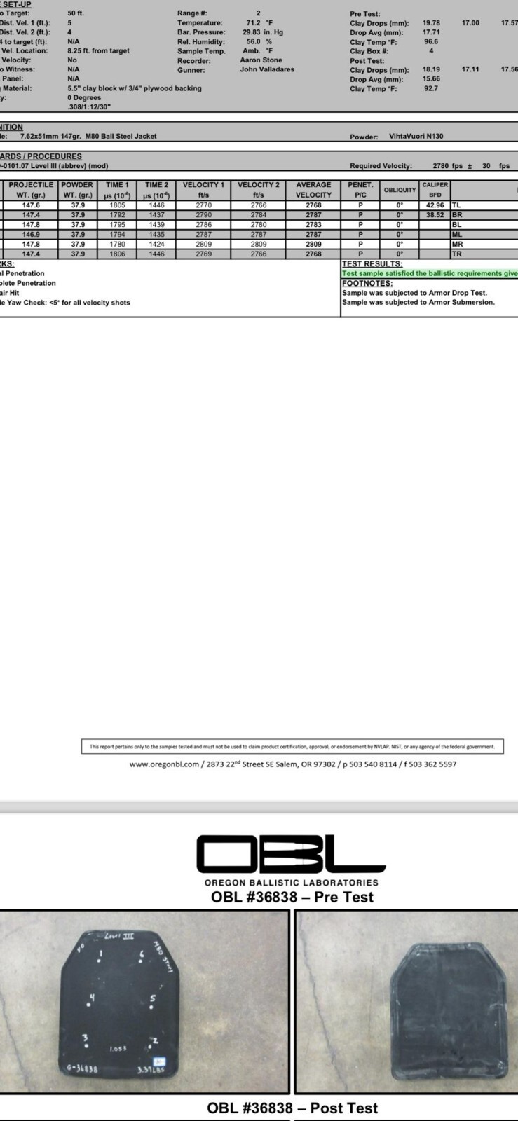 Level 3 EXTREME PE Bullet Proof Armor Plates Lighter Than Ceramic 3lb Pair10x12