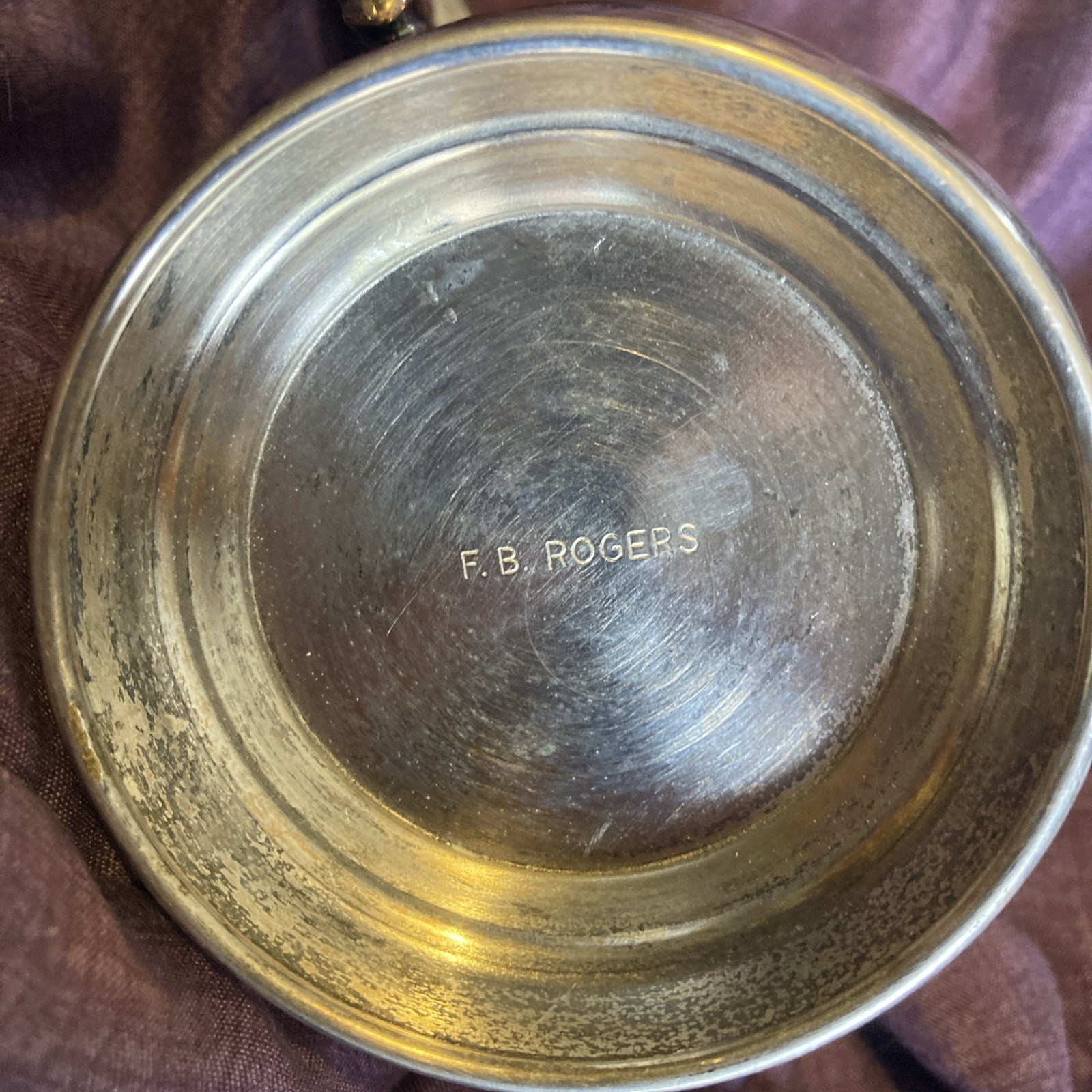 Vintage FB Rogers Sterling Silver Mug Engraved ‘Mick’ 260.59 Grams