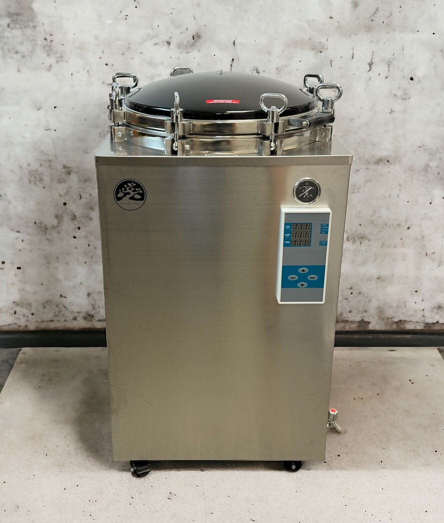 150L Commercial Pressure Sterilizer - Digital Electric Mushroom Autoclave 220V