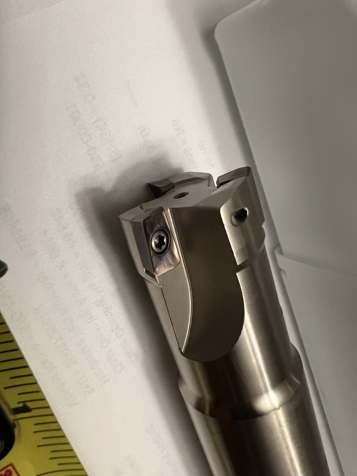 1” 90 degree indexable end mill 1”x1”x6" 3 Flute Extra 10 APKT1135 Inserts 506-