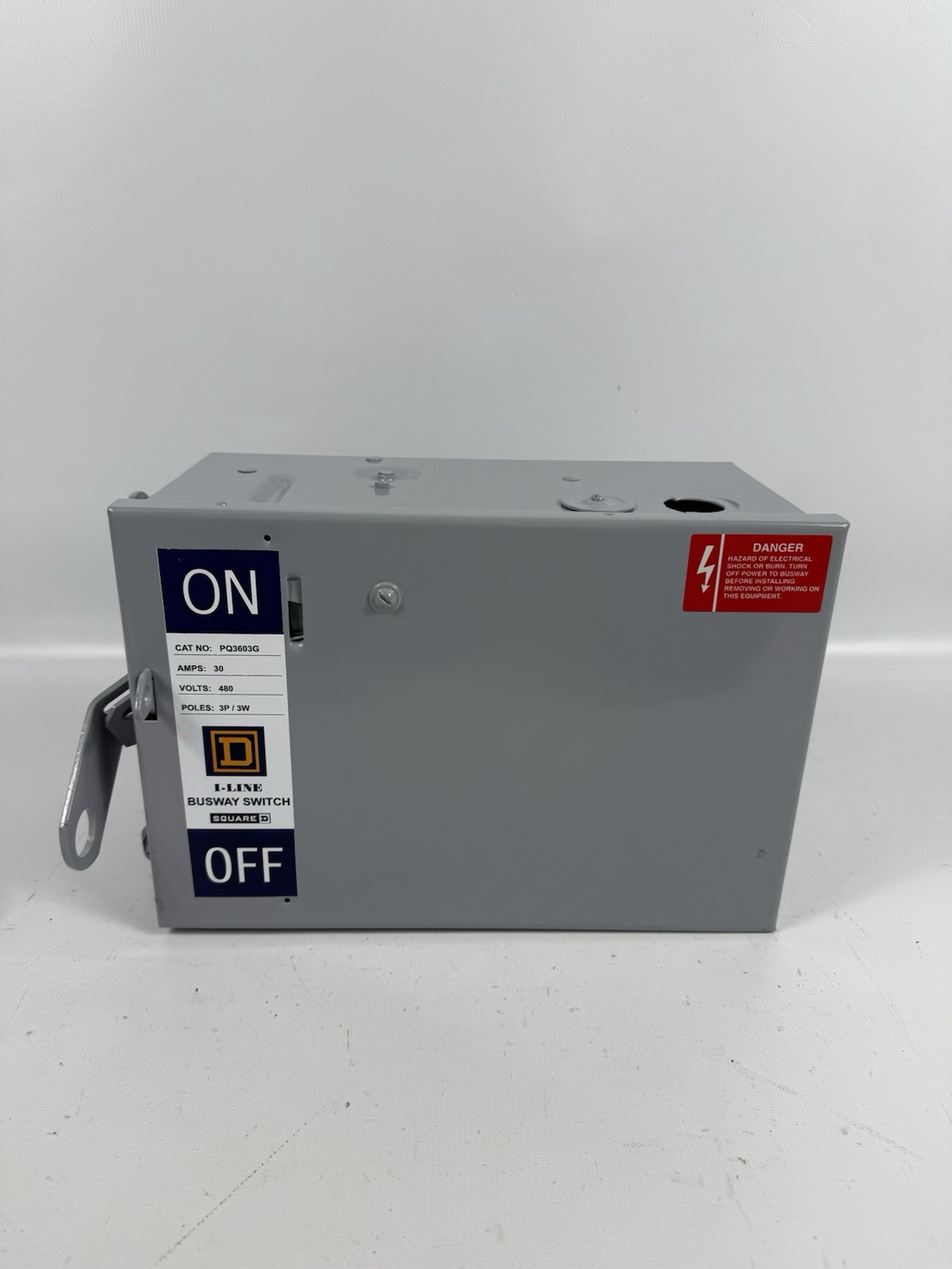 Square D I-Line PQ3603G 30 AMP 600V 3PH Fusible Busway Plug 3W, With ground, 30A