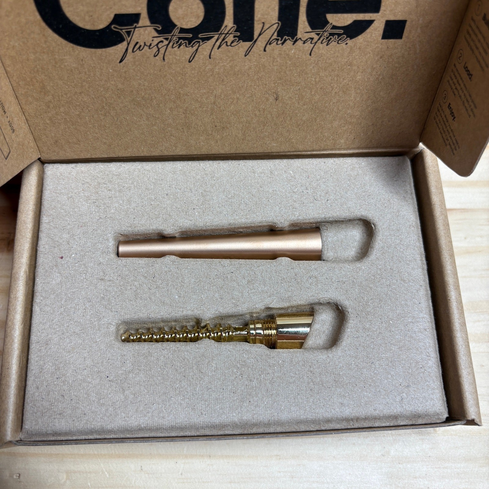 Vessel Cone Twisting The Narative Sleek - Rose Gold