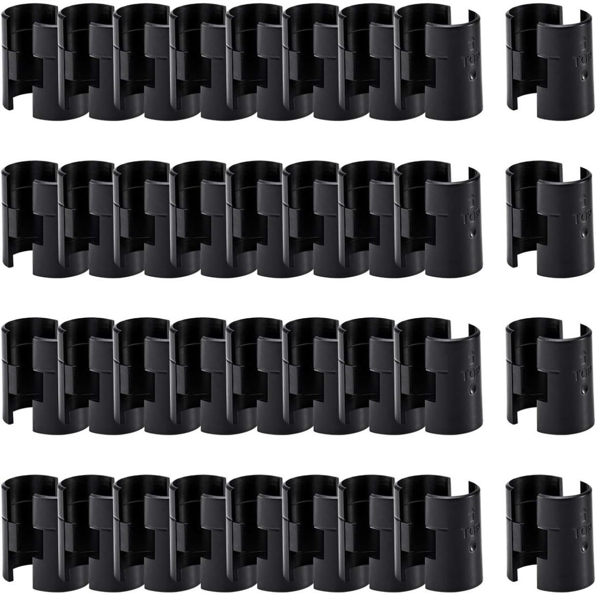 72 Pcs Wire Shelf Clips for 1" Post 36 Pairs of Wire Rack Lock Clip Replacement