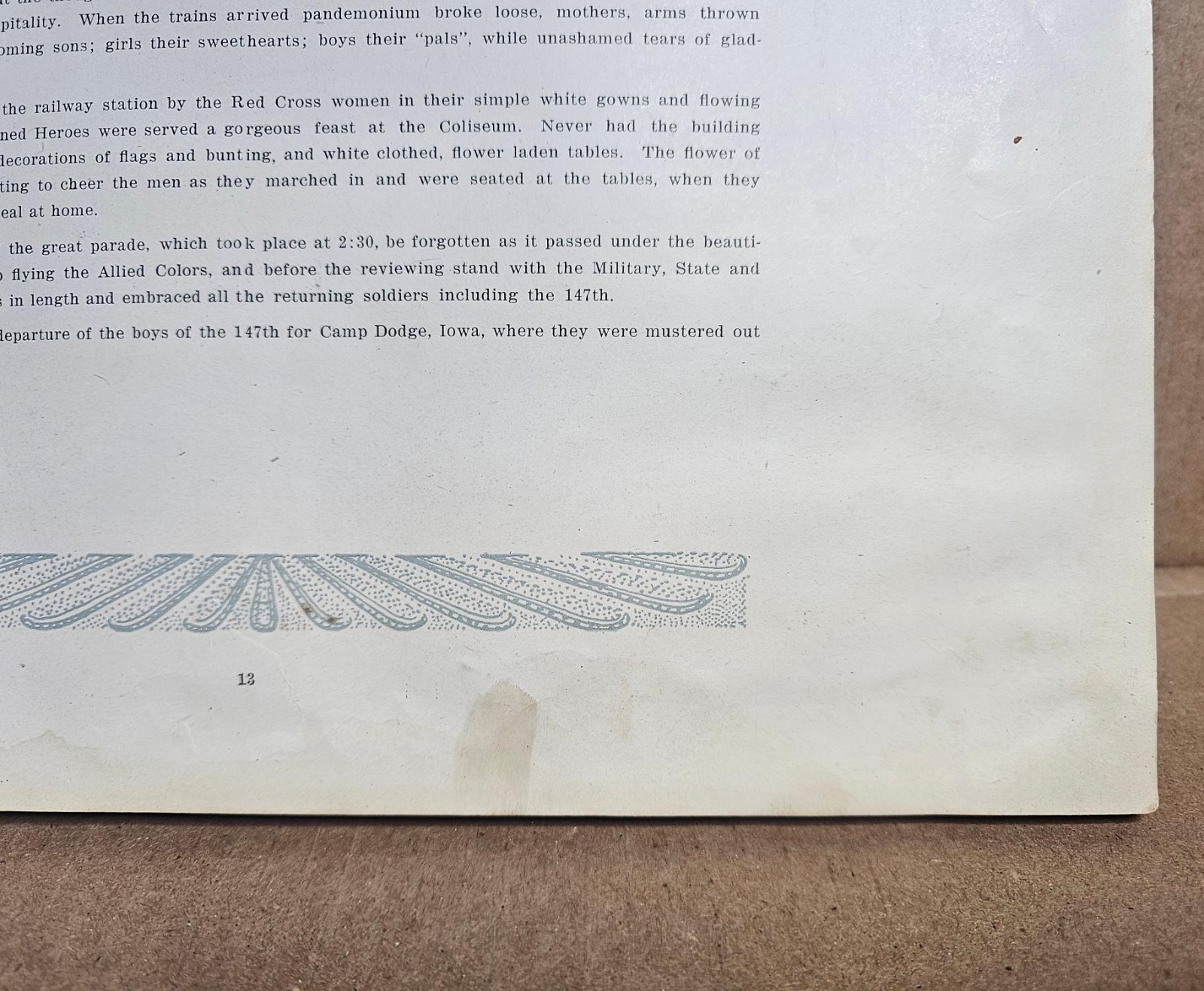 Minnehaha County In the World War 1917-1918-1919 South Dakota Hardcover 1919