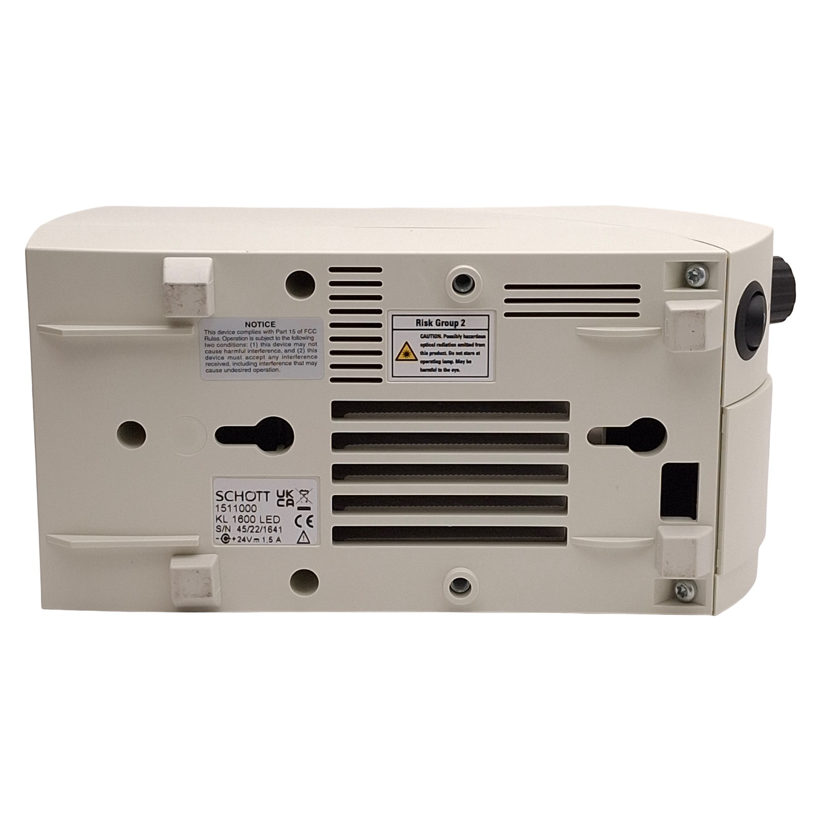 Schott KL 1600 LED Fiber Optic Light Source, White 5600K, ø10mm Output, 24VDC