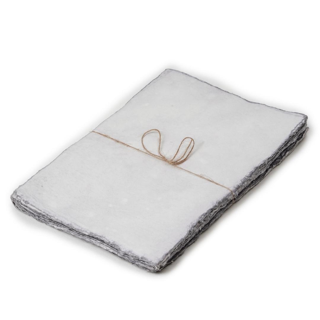 Watercolor Paper Cold Press 200 GSM Blank Handmade Cotton Deckle Edge 50 Sheets