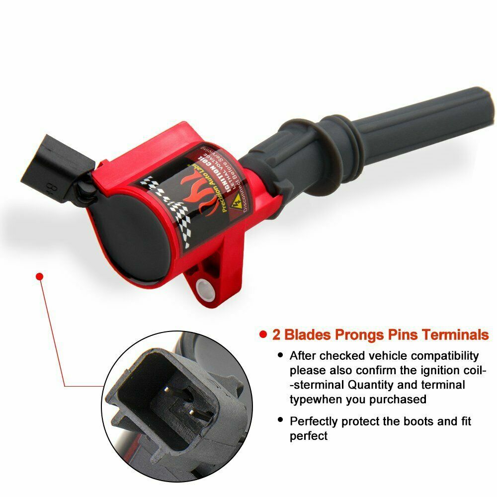 8 DG508 Ignition Coil Pack For Ford F150 Expedition 2000 2001 2002-2004 4.6/5.4L
