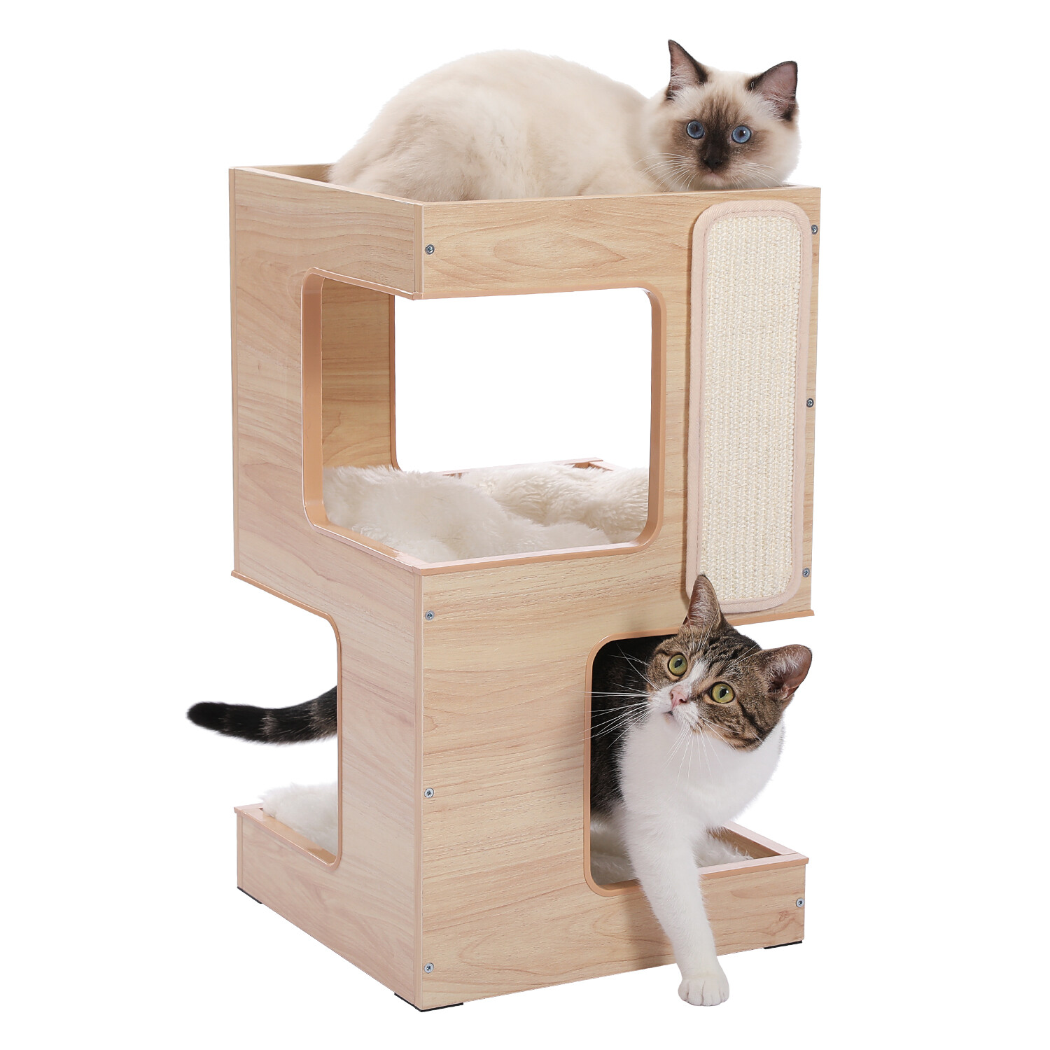 Pawz Road Cat Tree Tower Bedside Tables Condo House Bed Scratcher Furniture Toys