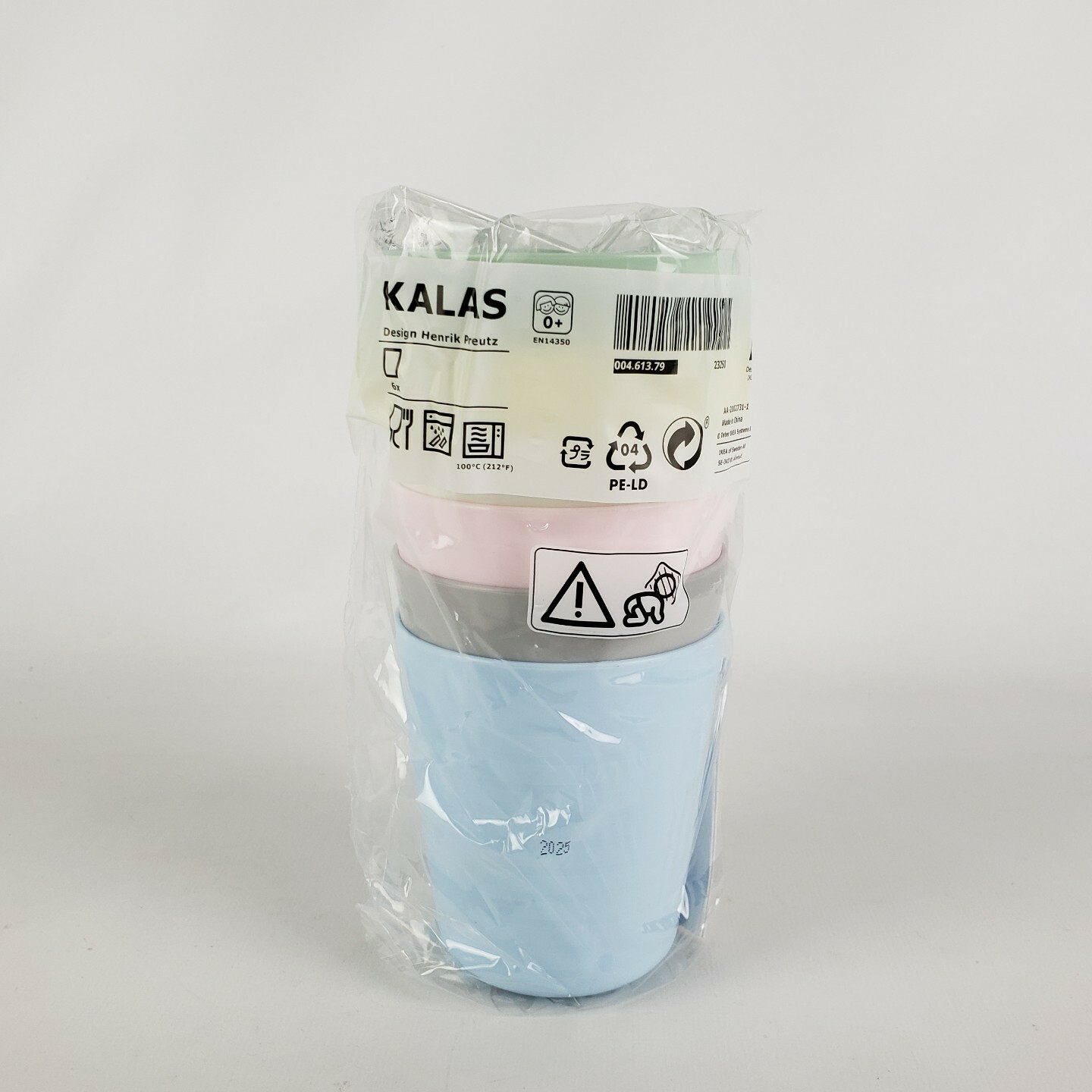 Ikea Kalas Children Kids Plastic Cups Pastel Colors 6 Cups New 8oz