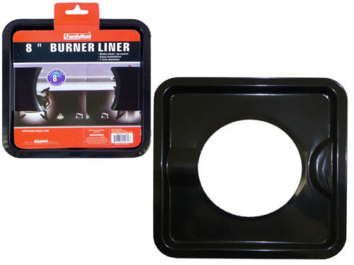 4 PC HEAVY DUTY BLACK STEEL SQUARE REUSABLE GAS BIB LINER BURNER COVERS 7.8" AF