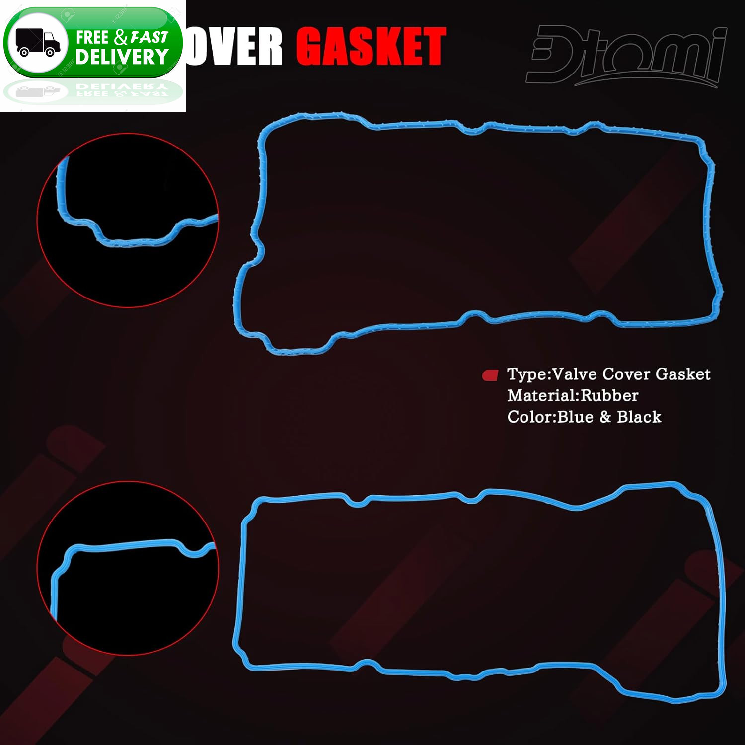 Valve Cover Gasket Set for Ford Lincoln 3.5L 3.7L V6 2011-2020 VS50814R VS50722