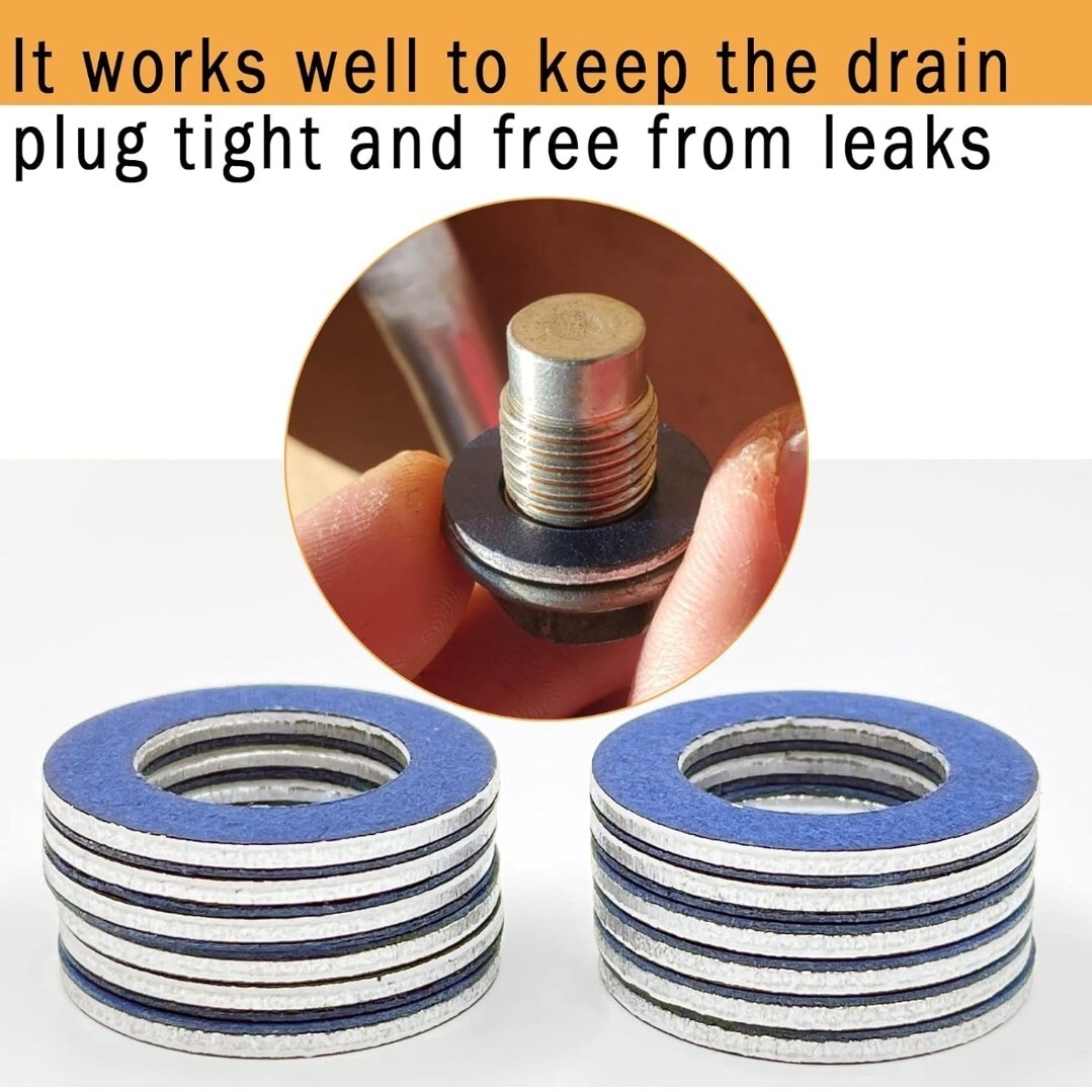 Genuine OEM Toyota 10 Replacement Oil Drain Plug Gaskets 90430-12031 Gasket NEW