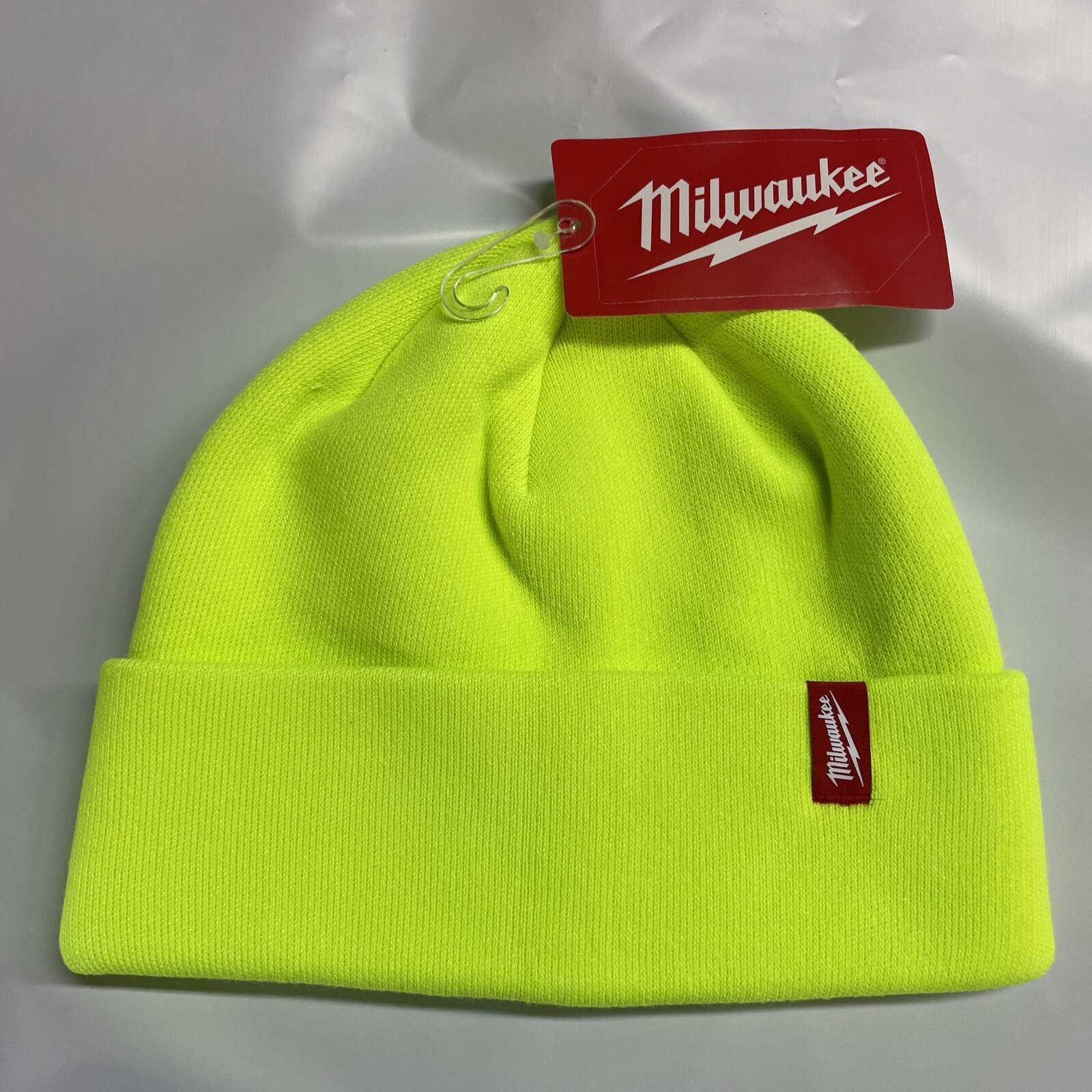 Milwaukee 503HV Cuffed Beanie Hi-Vis One Size Fits All New