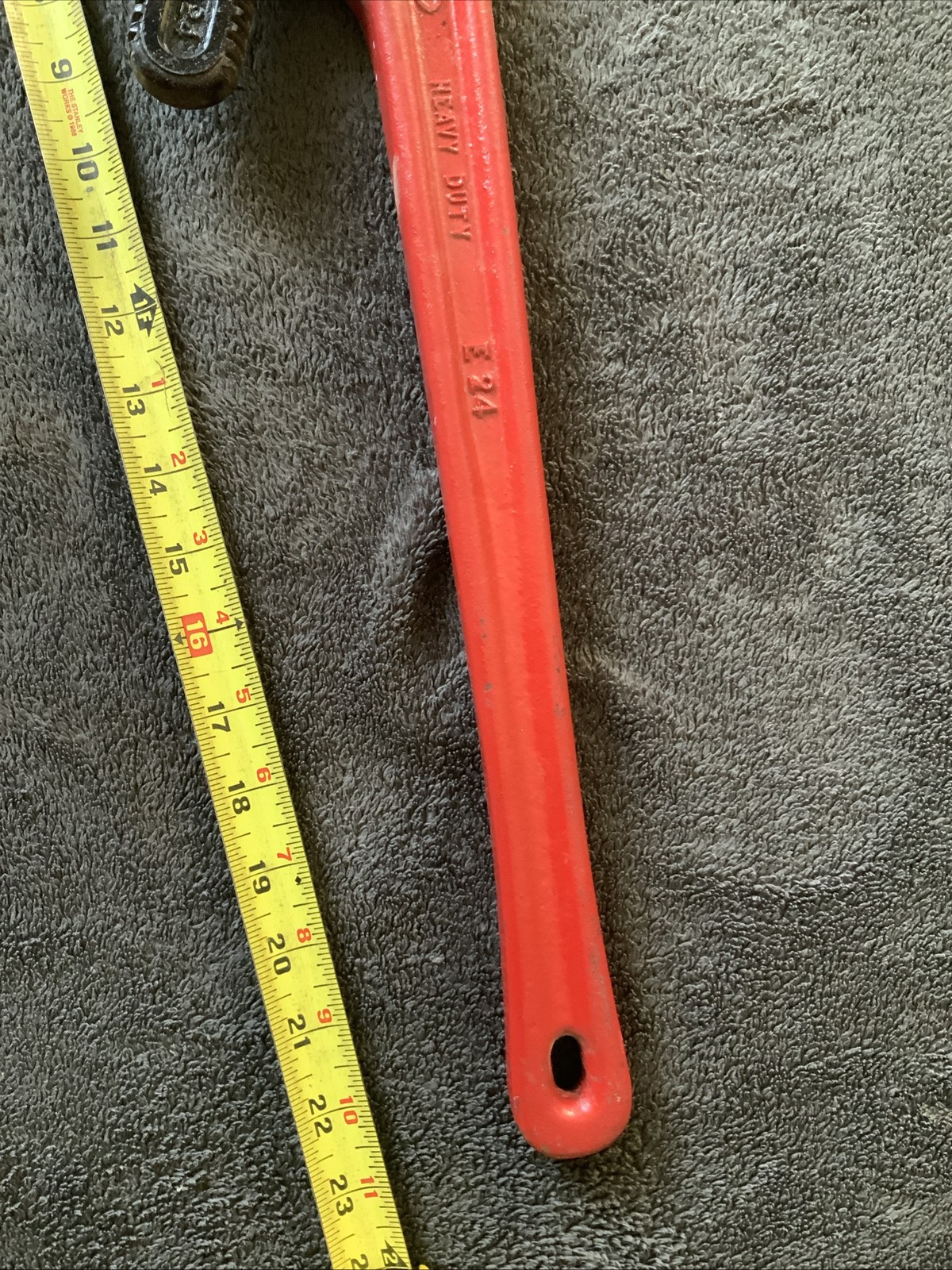 Ridgid E24 Heavy Duty End Pipe Wrench…good Shape….heavy….