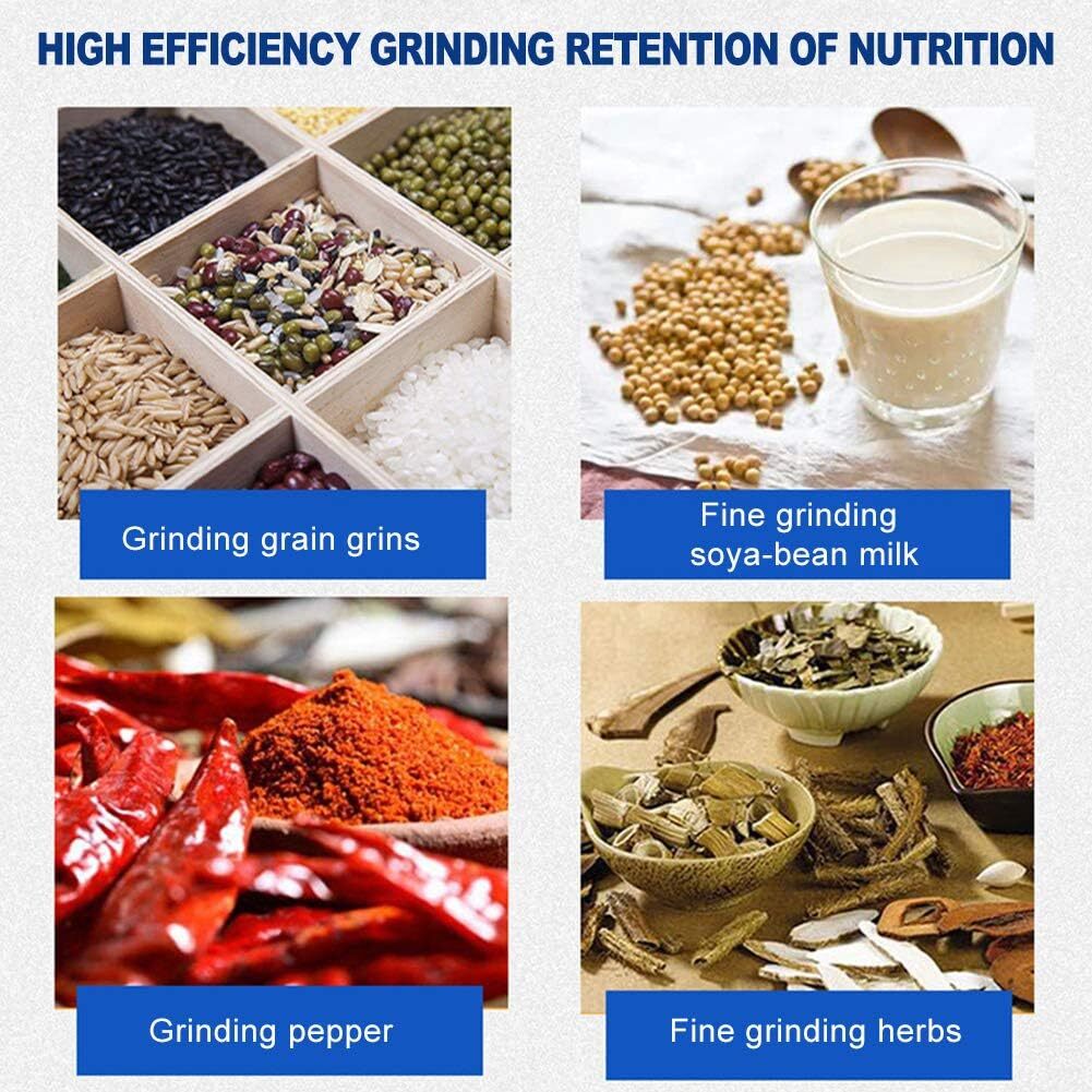 NAIZEA 3000W Electric Grain Mill Cereals Corn Grain Coffee Wheat Feed Machine