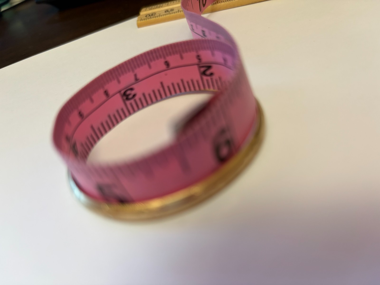 5.5" Vintage R&D 14K Yellow Gold Engraved Hinged Childs Bracelet 4.4g