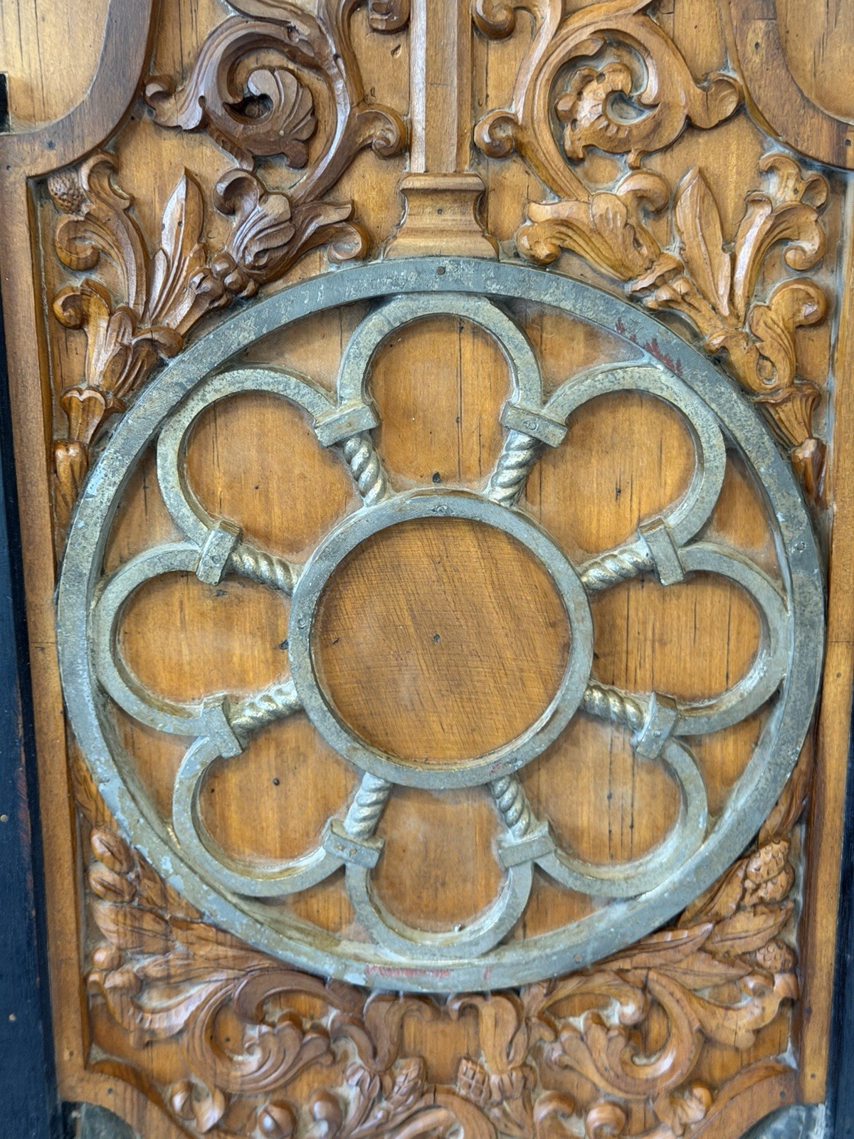 Antique Industrial Wood Foundry Mold Wall Art Architectural Salvage Christian