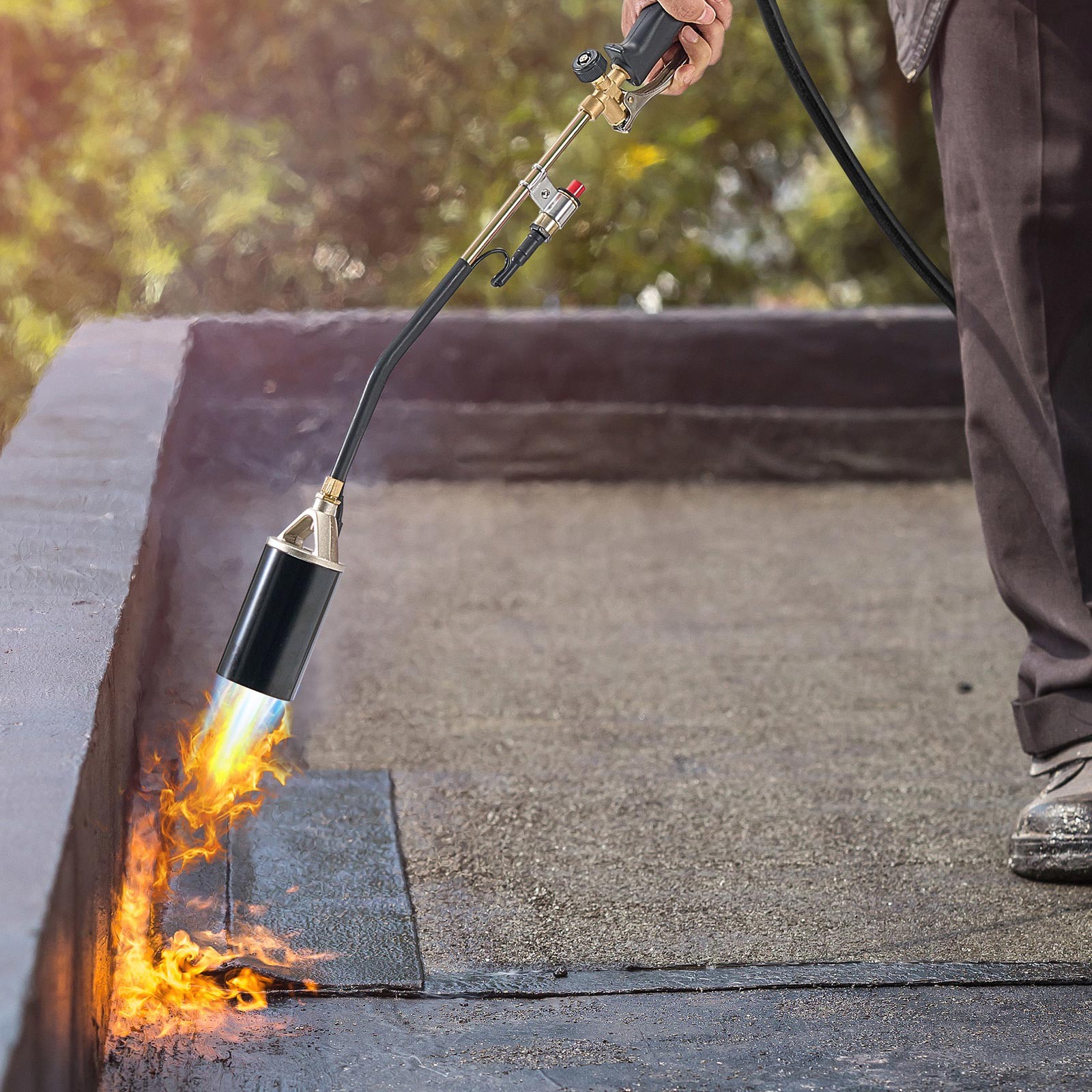 VEVOR Propane Weed Torch Burner Ice Snow Melter 1800000 BTU 10ft Hose Blow Torch