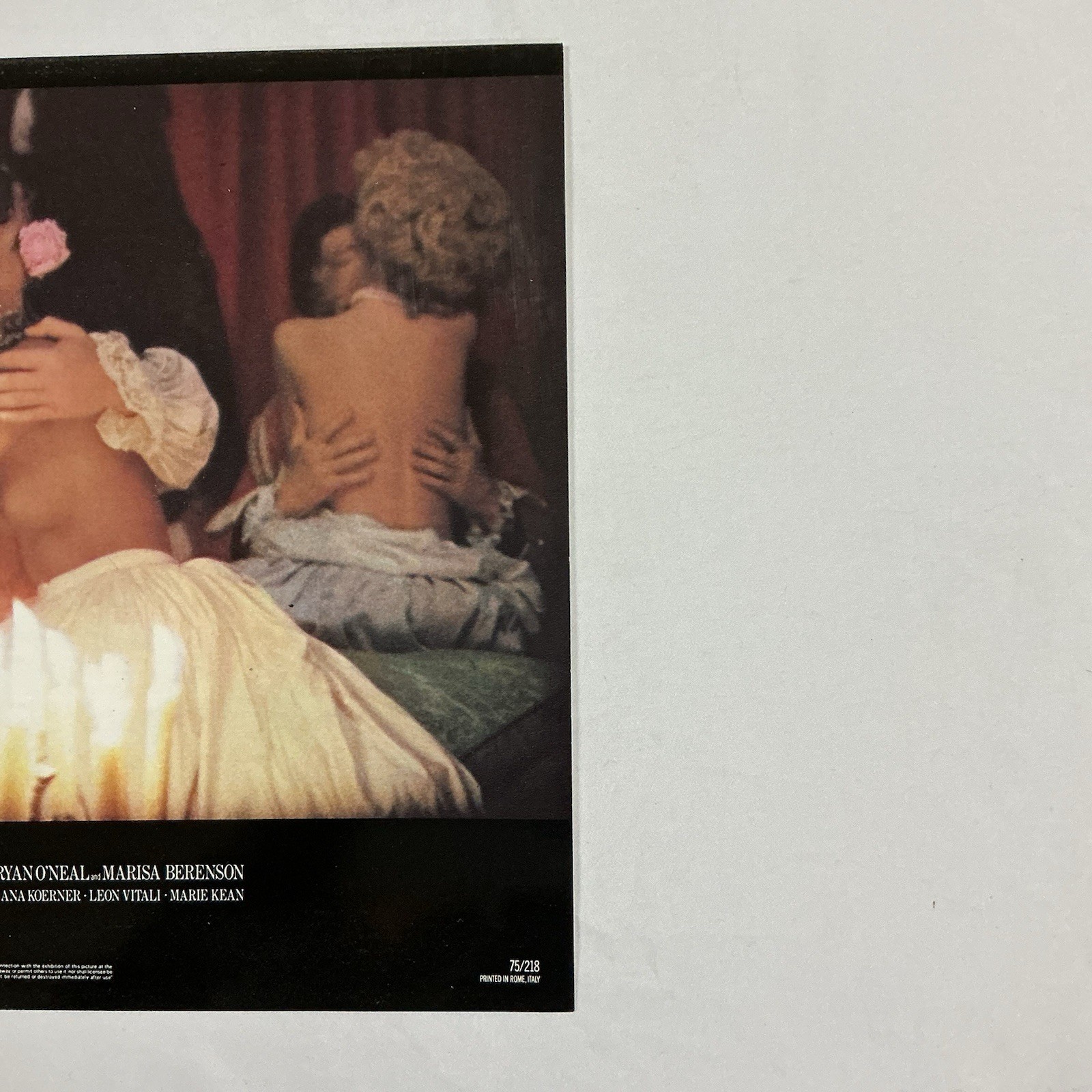 1975 Barry Lyndon Original 11x14” Lobby Card Stanley Kubrick Ryan O’Neal