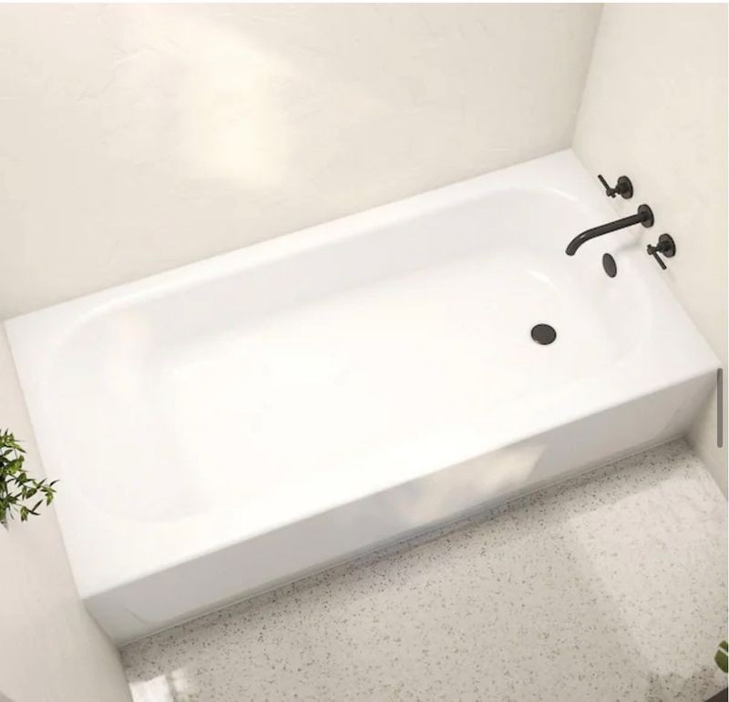 Bootz Aloha 60x30 Alcove Soaking Bathtub Right Drain White