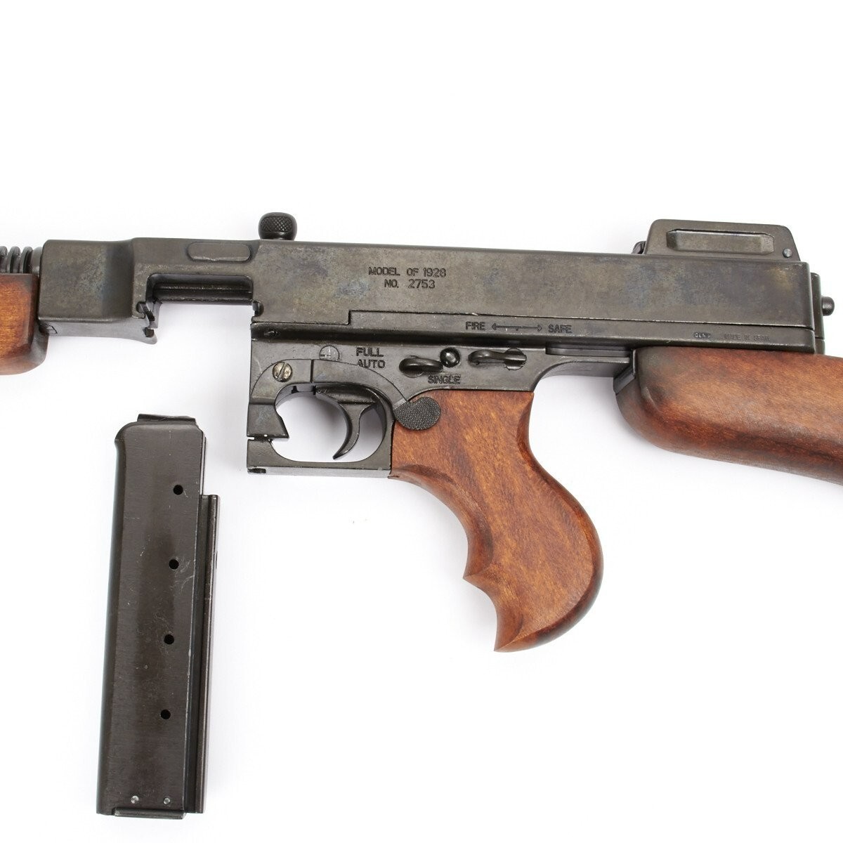 Denix 1928 Military Version Thompson Nonfiring Submachine Gun Replica - New